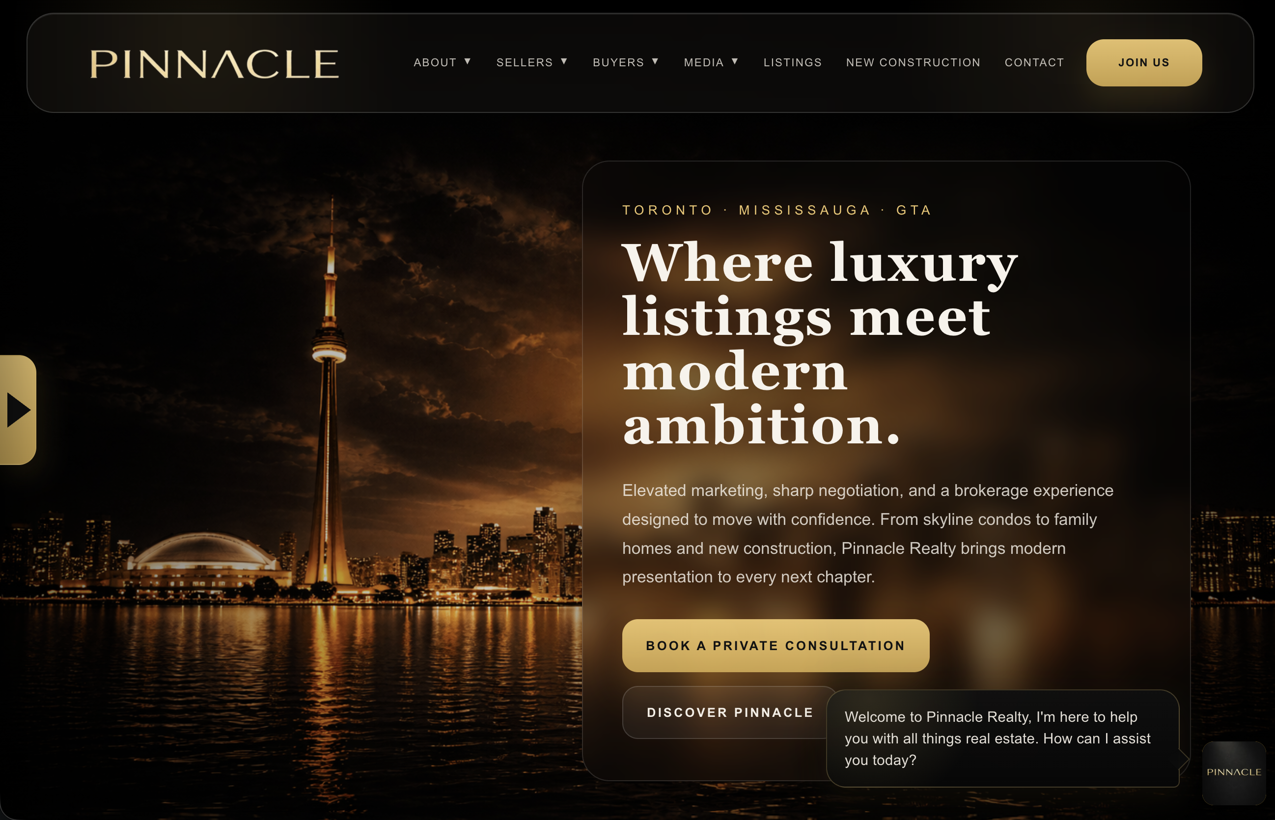 Pinnacle Realty Website